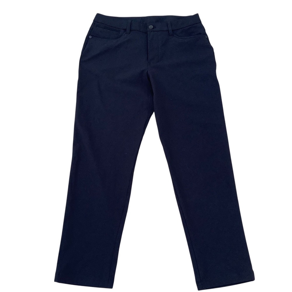 Lululemon Mens Commission Slim-Fit Pant 30 Warpstreme Navy Blue Chino Size 30